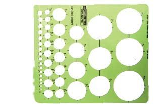 Alvin&co 140r Large Circles Drawing Template