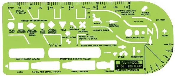 Alvin&co 130r General Traffic Drawing Template