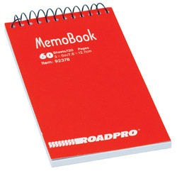 Roadpro 92378 Notebook 3x5 Top Opening Roadpro 92378 Notebook 3x5 Top Opening