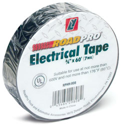 Roadpro RPHH-808 Electrical Tape 3 - 4 In x 60 Ft Black Roadpro RPHH-808 Electrical Tape 3 - 4 In x 60 Ft Black