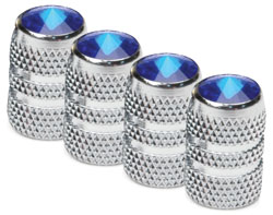 Roadpro RPCRVC4B Valve Caps Blue Chrome 4pk Roadpro RPCRVC4B Valve Caps Blue Chrome 4pk