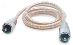 Roadpro RP-8X3CL 3ft Mini8 Clear Pl-259 To Pl-259 Roadpro RP-8X3CL 3ft Mini8 Clear Pl-259 To Pl-259