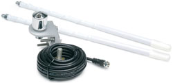 Roadpro RPPSTV-2W TV Antenna Kit Mirror Mnt White