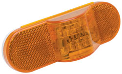 Roadpro RP6164AL Side Turn LED Ind - 6-1 - 2x2-1 - 4 - Amb - Oval Roadpro RP6164AL Side Turn LED Ind - 6-1 - 2x2-1 - 4 - Amb - Oval