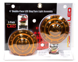 Roadpro RP3802-40L2 Led 4 Red - Amber Dbl Side Lt - 2pk Roadpro RP3802-40L2 Led 4 Red - Amber Dbl Side Lt - 2pk