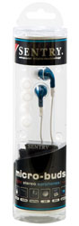 Sentry HO542 Earbuds Silicon with Pads and Pouch Blue