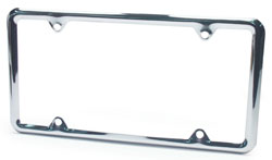 Truckspec TSC-6006X License Plate Frame - Chrome -
