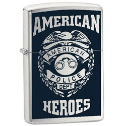 Zippo 24353 Pog Lighter American Hero Police