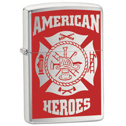 Zippo 24354 Pog Lighter American Hero Firefighter