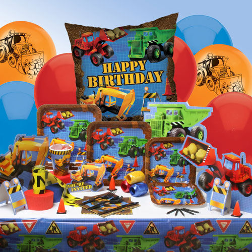 Buy Seasons 30405 Under Construction Deluxe Party Kit - paper plastic foil wax latex