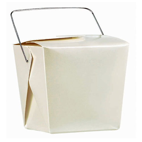 Amscan 36340 White Pearlized Favor Pails 12 count - paper metal