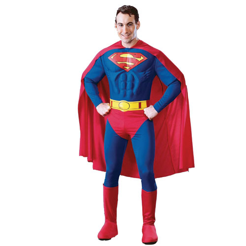 Rubieamp;apos;s Costume Co 12683 Superman Deluxe Adult Costume Size Large Men Chest Size 42 44