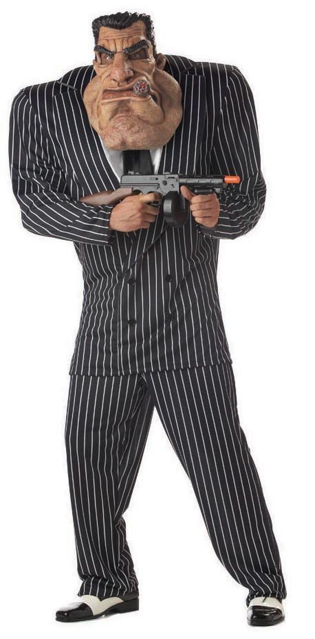 California Costume Collection 31581 Massive Mobster Adult Costume Size X-Large- Men Chest Size 46-48