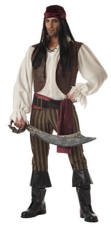 31594 Rogue Pirate Adult Costume Size Medium- Men Chest Size 40-42