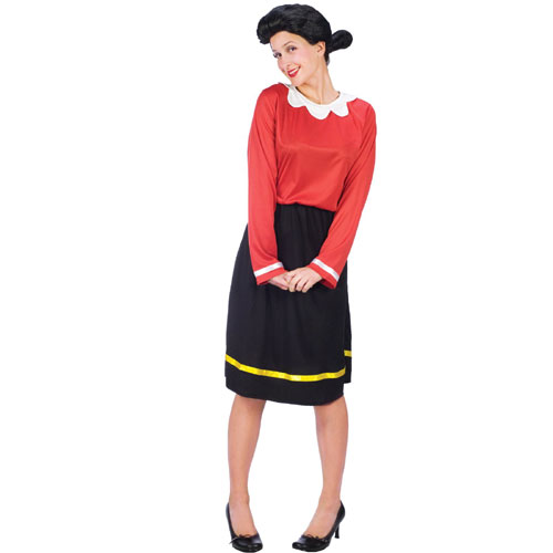 Fun World 32575 Olive Oyl Adult Costume Size Small-Medium- Men Chest Size 36-42
