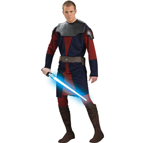 Rubieamp;apos;s Costume Co 33087 Star Wars Clone Wars Deluxe Anakin Skywalker Adult Costume Size XLarge Men Chest Size 4648