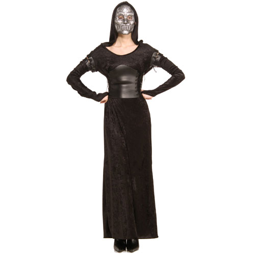 Rubie and amp;apos;s Costume Co 31420 Harry Potter Female Death Eater Adult Costume Size Standard- Women 8-12