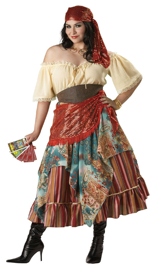 In Character Costumes 32103 Fortune Teller Plus Elite Collection Adult Costume Size XX-Large