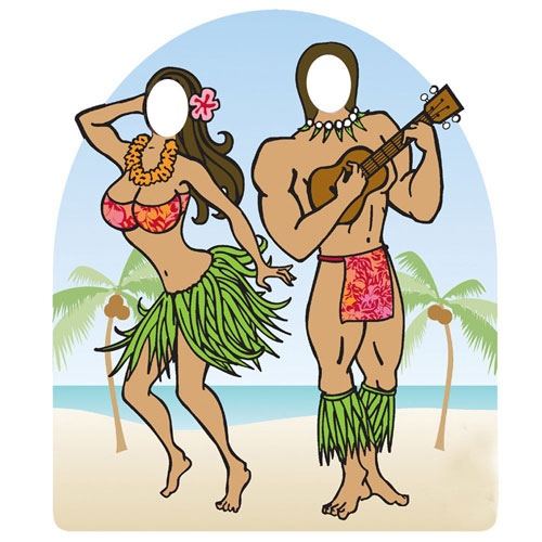 Fun World 18285 LifeSize Luau Photo Stand