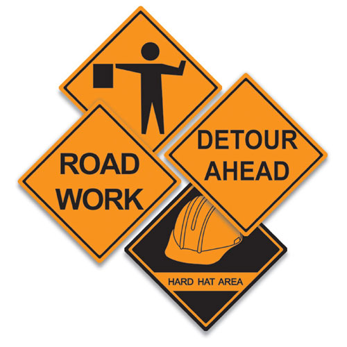 Beistle Company 22168 Construction Sign Cutouts 16 4 count
