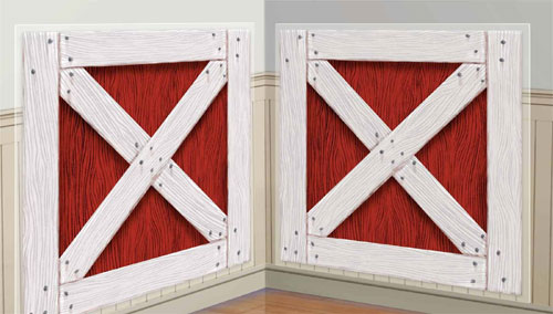 Amscan 22307 Barn Shutters Wall Add-Ons