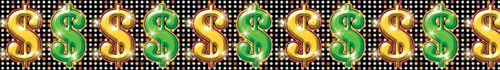 Amscan 27289 50 Casino Sign Border Roll