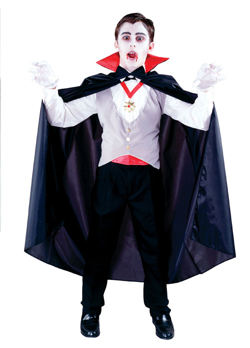 Fun World 1693 Classic Vampire Child Costume Size Standard One-Size- 7-10