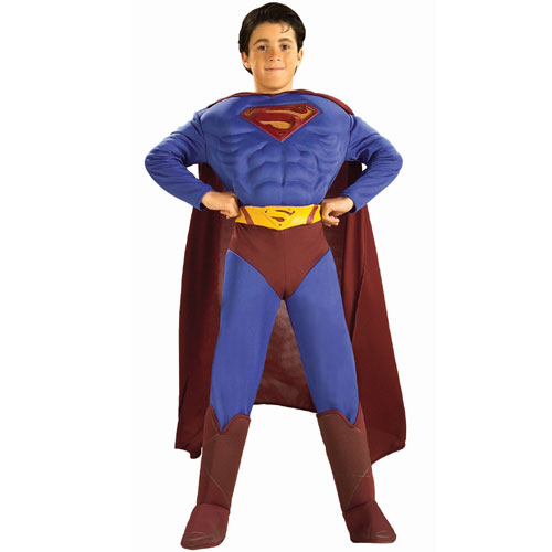 Rubieamp;apos;s Costume Co 20138 Superman Returns Deluxe Muscle Chest Child Costume Size Small Boys 46