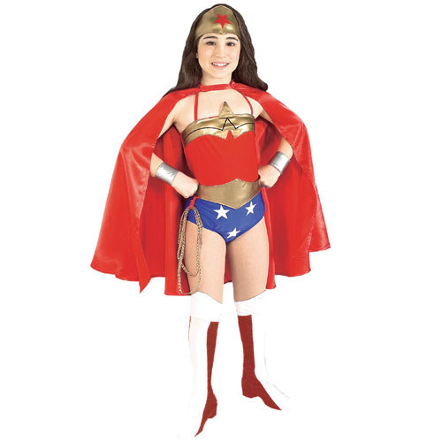 Rubies Costume Co 11269 Justice League Wonder Woman Child Costume Size Small- Girls 4-6