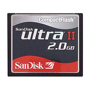 Sandisk Compactflash CF Memory Card 2GB Ultra Ii