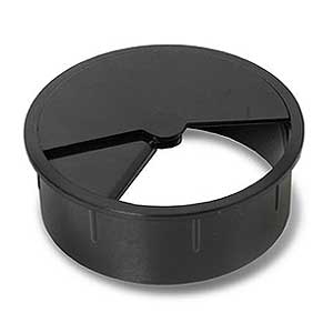 3" Round Wire Grommet - Black