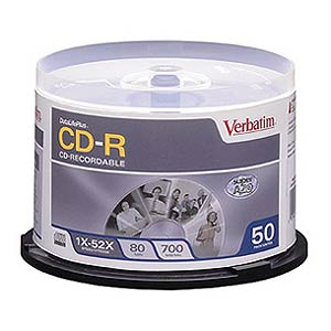 Verbatim Data Life Plus CDR 52x 50pk Spindle