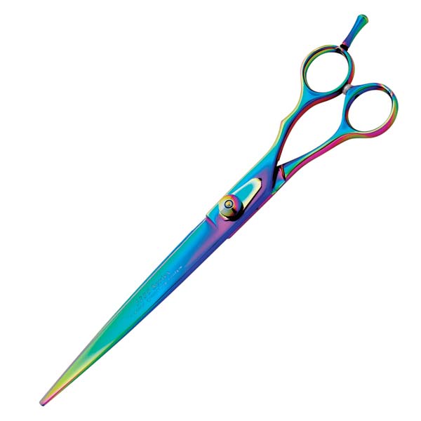Master Grooming Tools tp-shrs-rnbo with st8 8 INCH STRAIGHT - Professional 5200 Series Rainbow Shears