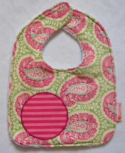 Button 202PANGELFISH Angelfish Paisley Bib