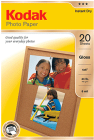 Kodak Photo Paper White 4x6 20 Sht Gloss 1480359 Pack Of 5