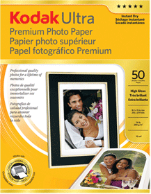 Kodak Ultra Premium Photo Paper White 8.5x11 50 Sht Hi-Gloss 1704444 Pack Of 5