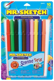 Mr. Sketch Scented Stix Asst Thin 10 Ct Pack 3610 Pack Of 6