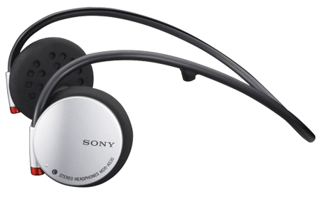 Sony Sport Behind-the-Neck Headphones Black Silver MDR-AS30G