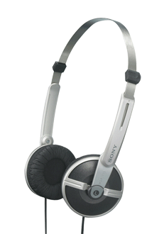 Sony Lightweight Headphones Black Silver MDR710LP