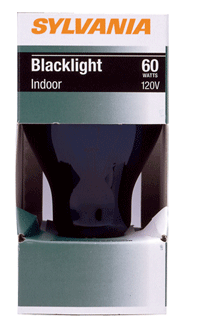 Sylvania Black Light Bulb 60 Watt Box 11715 Pack Of 6