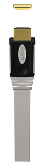 RCA Flat Panel HDMI Cable White 7ft FA7HH