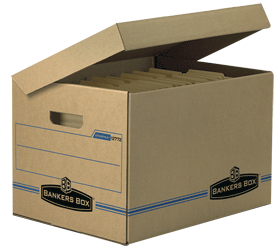 Fellowes Bankers Box Recycled Storage Box Brown 10x12x15 12772 Pack Of 12