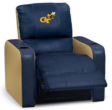 DreamSeat 692747 Georgia Tech Yellow Jackets Leather Recliner