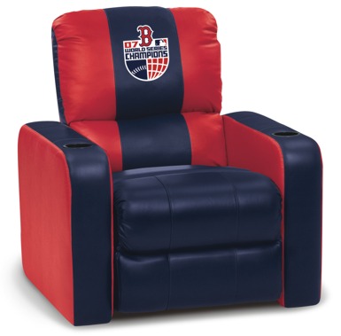 DreamSeat 6859-47 Boston Red Sox World Series 2007 MLB Leather Recliner