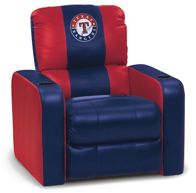 DreamSeat 2890-47 Texas Rangers MLB Leather Recliner