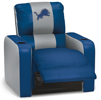 DreamSeat 419047 Detroit Lions NFL Leather Recliner
