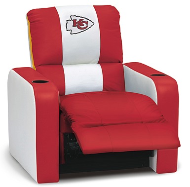 DreamSeat 469047 Kansas City Chiefs NFL Leather Recliner