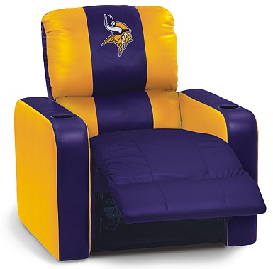 DreamSeat 489047 Minnesota Vikings NFL Leather Recliner