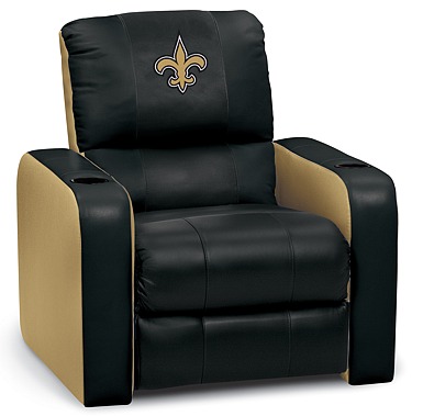 DreamSeat 5290-47 New Orleans Saints NFL Leather Recliner