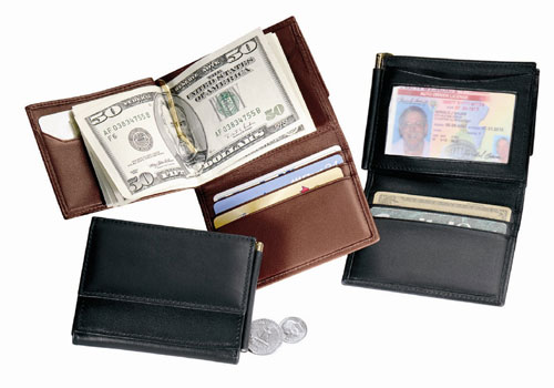 Royce Leather 114BLACK5 Men s Money Clip Wallet Black
